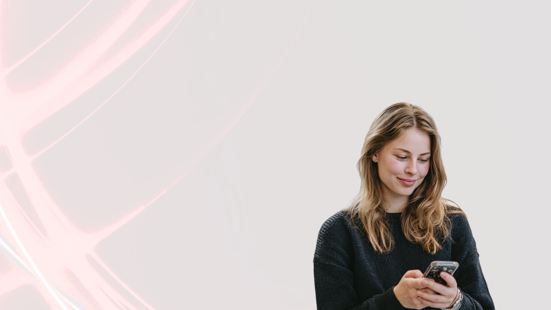 Kvinna som testar sin hälsa hemma